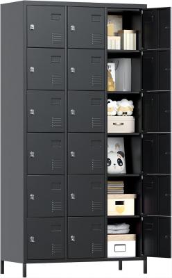 China Stand metal locker cabinet used in warehouse, gyms office used size of 90x40x183CM for sale