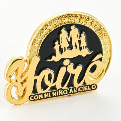 China Custom logo gold plated badge metal soft enamel pins believe the promise pathfinder pin  for sale