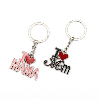 China Mom sublimation keychain blanks sublimation cut out fashion color keyrings for mother's day gifts for sale