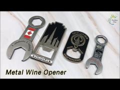 Bottle Metal Wine Opener Beer Stainless Steel Flat Custom Logo