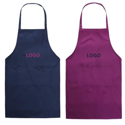 China Cotton Cleaning Aprons for Women Men with Pockets Art Artist Waterproof Restaurant Kitchen Cooking Workshop Dishwasher for sale