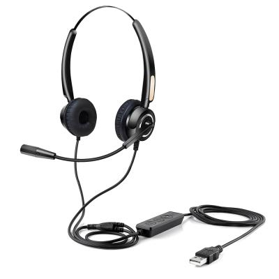 China Noise Canceling Monaural Type Cheeta Noise Canceling Microphone Call Center Office Headset With USB Connector for sale