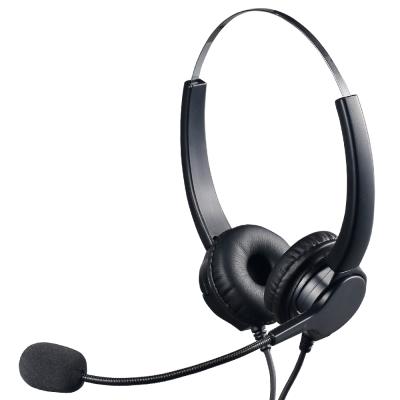 China Noise Canceling Professional Binaural Computer PC Call Center USB Fast Headset With Noise Canceling Microphone for sale