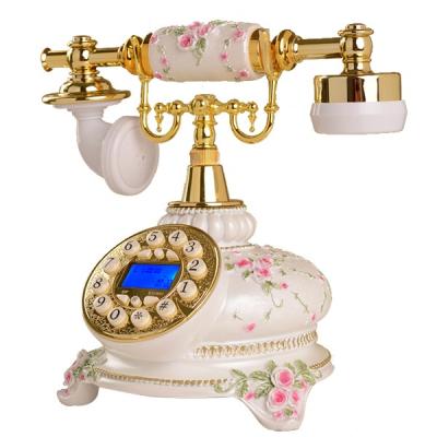 China Elegant Old Style Desk Telephone Attached Antique Telephone With Caller ID for sale