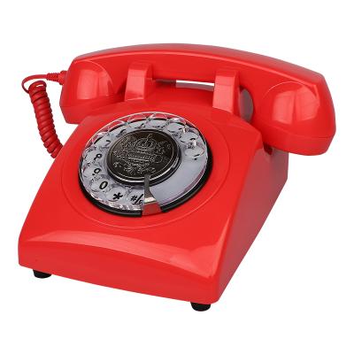 China Call center land line phone wholesale price vintage decor accessories rotary dial land line home phone for sale