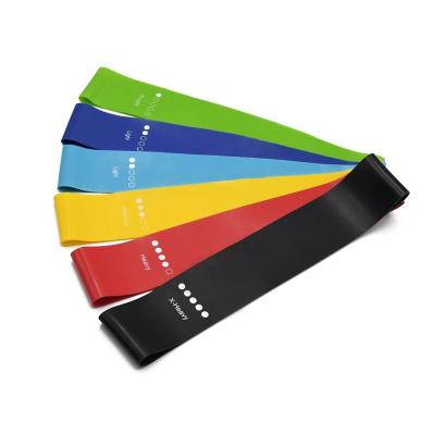 China Zakerda Logo Latex Stretch Custom Fitness Bands Non-Slip Resistance Loop Bands Set for sale