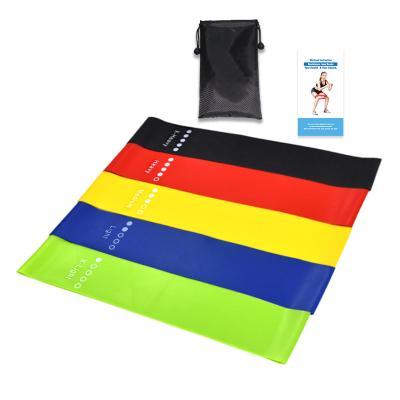 China Light Weight and Easy to Wear 100% Natural Latex Resistance Band Sets Exercise Fitness Resistance Loop Neutral Elastic Bands for sale