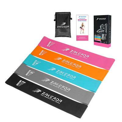 China Yoga Exercising Band 100% Latex Fitness Sets Gym Home Exercise Leg Resistance Bands With Logo for sale