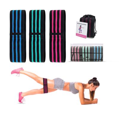 China Exercise Legs And Butt Training Zakerda Custom Logo Cloth Hip Bands Set For Legs And Booty Hip Resistance Bands OEM Product for sale