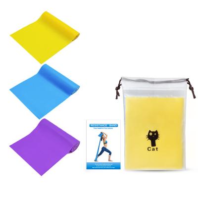 China Zakerda Band Resistance Bands Latex Flat Elastic Bands For Sport Yoga Strength Training for sale