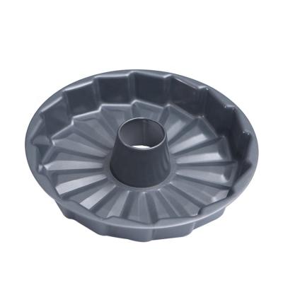 China Nordicware 12 Inch Round Bundt Cake Non-Stick Baking Pan Angel Food Chiffon Fluted Tube Shape Deep Openable Mold Maker for sale