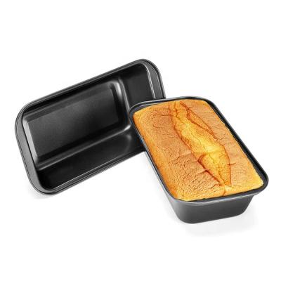 China 12 x 5 inch Viable Carbon Steel Oven Dark Gray Color Nonstick Professional Baking Bread Box Custom Commercial Bakery 30 x 12.5 cm for sale