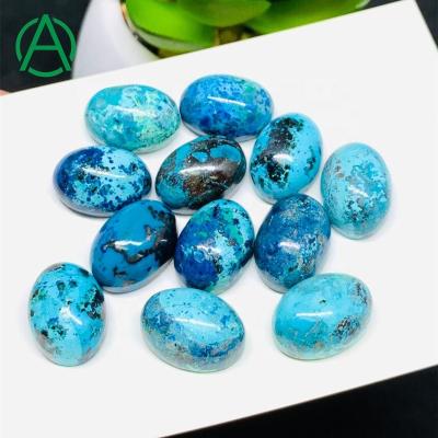 China None Natural ArthurGem Chrysocolla Oval Cabochon, Gemstone Cabochons for Ring Making for sale