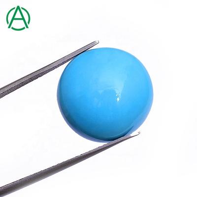 China None Natural ArthurGem Gemstone Turquoise Round Loose Cabochon For Jewelry Making for sale