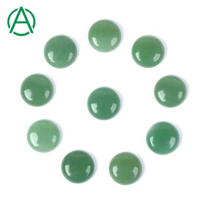 China None Wholesale Green ArthurGem Aventurine Round Cabochons, Loose Gemstone Cabochons For Sale for sale