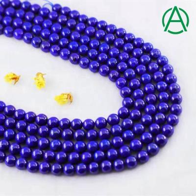 China None ArthurGem natural lapis lazuli stone 4mm 6mm 8mm 10mm 12mm 14mm in round loose beads for jewelry making for sale