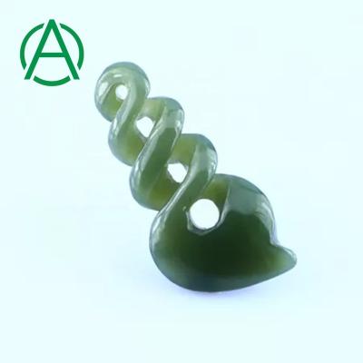 China No ArthurGem Nep0035 Nephrite Jade Carving Pendant Lucky Charm Natural Canadian Fish Hook Pendant for sale