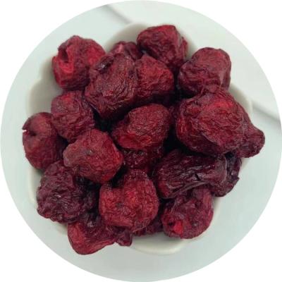 China Manufacturer Dry Supply Vacuum Food Packaging Whole Cherry Freeze Dried Red Fruit Ice Cream for sale