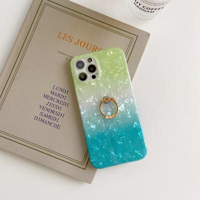 China Glitter Ring Holder Shell IMD Shockproof Soft TPU Cell Phone Case For iPhone 12 Luxury Diamond Phone Cover For iPhone 11 pro for sale