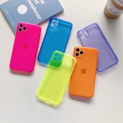 China High Protective / Fluorescent For iPhone 11 Case , High Quality Shockproof Luminous Phone Case Fluorescent Smart Phone Case For iphone 11 pro for sale