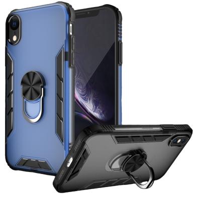 China Top 2021 High Quality Finger Ring Stand Holder Phone Case iPhone 11 12 TPU PC Cover Protector for iphone xr for sale