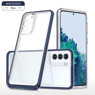 China Anti-drop For Samsung Galaxy S21pro Case Shockproof Soft TPU Cell Phone Custom Clear Cases For Samsung S20 S21 for sale