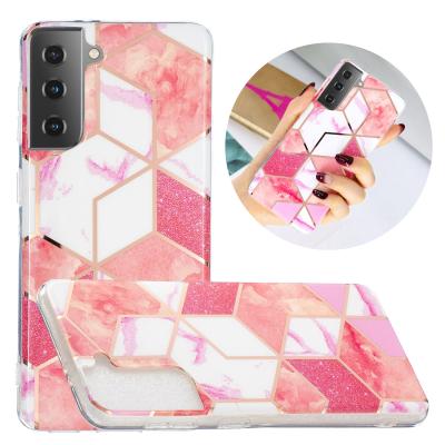 China Factory custom Anti-fall fashion vintage tpu flower phone case classic flower classic back cover for samsung s21 for sale