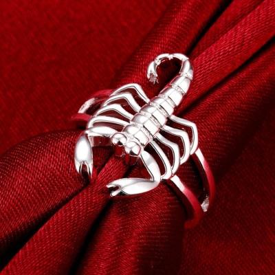 China New Design Punk 925 Silver Scorpion Ring Chic Party Rings For Couples Animal Rings For Women for sale