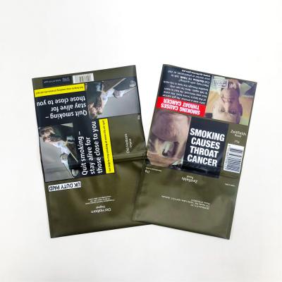 China Smoking Leaf Tobacco Packaging Plastic Rolling Tobacco Pouch with Cellophane Bag for sale