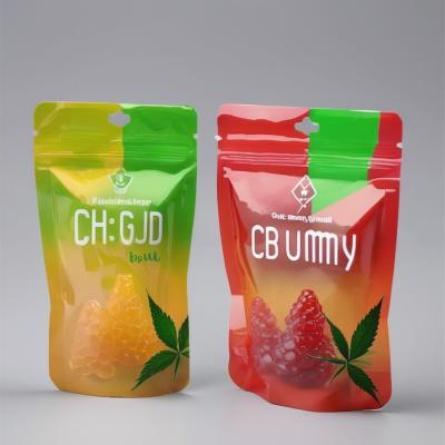 China Smell Proof Mylar Weed Packaging Bags For Candy Gummy With Customized Logo for sale