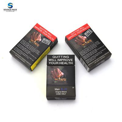 China Cajas de cigarrillos con tapa trasera personalizadas y ecológicas Cajas de cigarrillos para fumar vacías Cajas de tabaco en venta