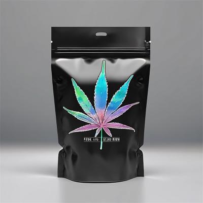 China Digital Printing Ziplock Mylar Weed Packaging Bags for Custom Logo Marijuanna Flowers for sale