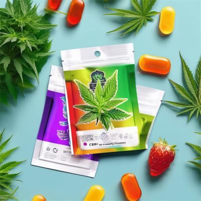 China Eco Friendly Marijuanna Packaging Mylar Pouch Smell Proof Plastic Herb Storage Bags en venta