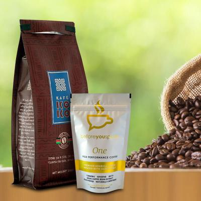 Chine Stand Up Flat Bottom Coffee Bag Customized With Gravure And Digital Printing à vendre