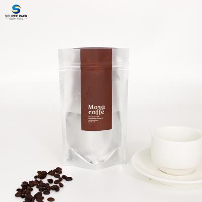 China Moisture Proof Coffee Bag Custom Printed Stand Up Pouch with Ziplock for sale