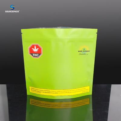 China Customizable Laminated Weed Packaging Bags with Logo for Dry Flower Storage en venta