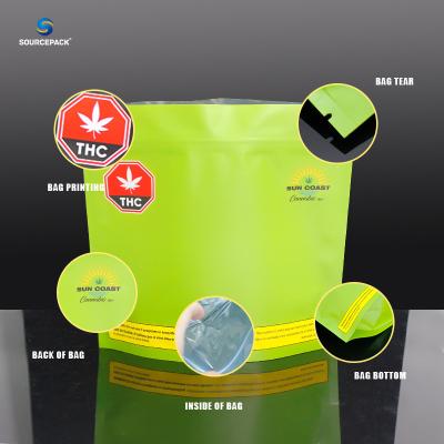 China Envases personalizados de THC resistentes a los niños Material de grado alimentario y función personalizable en venta