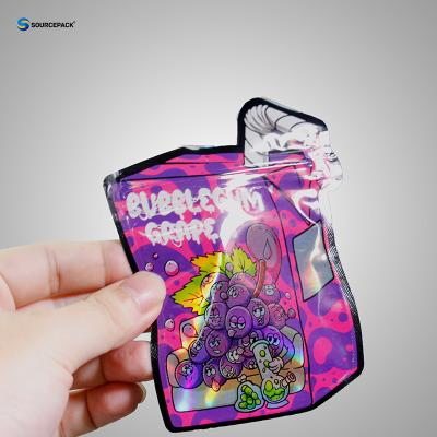 China Professional Packaging Solution Customized Logo Glossy Weed Bag for sale