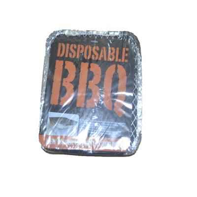 China Adjustable Height Instant Light Disposable Charcoal Briquette BBQ Grill for sale