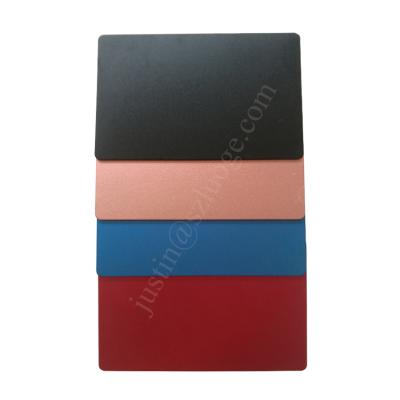 China China Custom Laser Anodized Aluminum Card Metal Business Card for sale