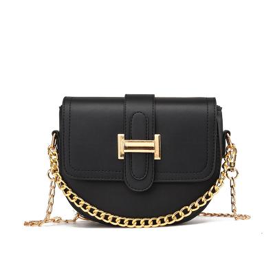 China 2021Half High Quality Circle Women's Body Bag Small Leather Cross Women's Body Bag Cross - Body Handbag for sale