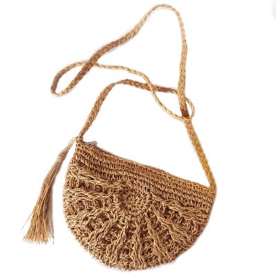 China 2021 New High Quality Weave Shoulder Summer Straw Beach Cross Body Bag Purse For Women for sale