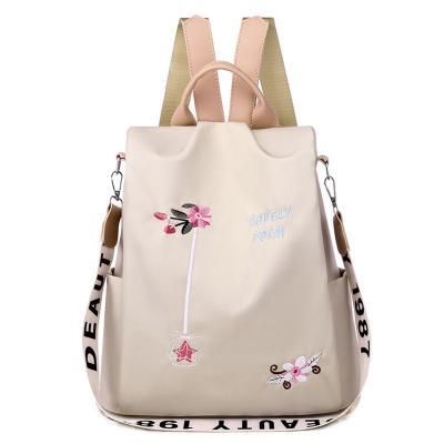 China 2021wholesale Oxford high quality Chinese style fashion bag cute girls children casual anti-theft travel bag school bag embroidered backpack for sale