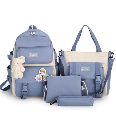 China 2021 Other 4 Pcs High Quality Fashion High School Backpack Adult Bags For Girls For School Universities for sale