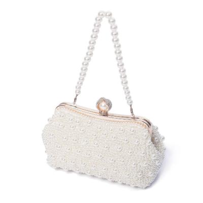 China Japanese and Korean new high quality pearl clutch fashion evening clutch bag ladies style dinner bag for sale