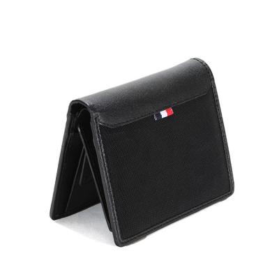 China New Korean edition men's fashion ballistic nylon cheap wallet waterproof leather leisure wallet and Scratch-resistant for sale