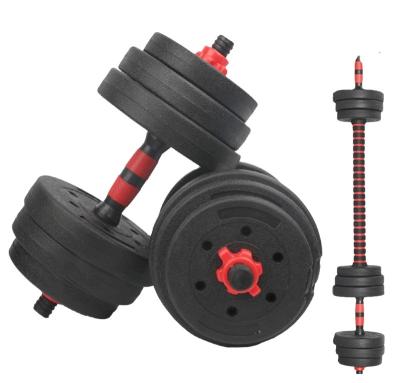 China Factory Wholesale Durable 10 Set 15 20 30 40 Kg Gym Muscle Weight Cement Barbells Dumbbells for sale