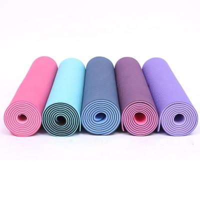 China Eco-Friendly Durable Yoga Mat Set Custom Made Wholesale Logo Printed Anti Slip Hot Durable Yoga Mat Waterproof Washable Anti-Slip Yoga Mat for sale