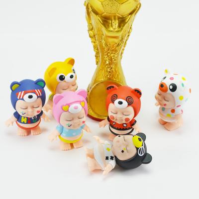 China Namaste Aminal Toy New Cute Little Baby Plastic Bear Capsle Toys For Candy Toy Vending Machine for sale