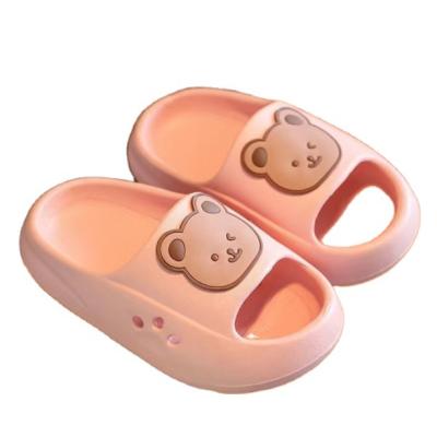 China Cheap cute designer flat cartoon slippers wholesale home slides slippers children kids yeezy slippers for sale